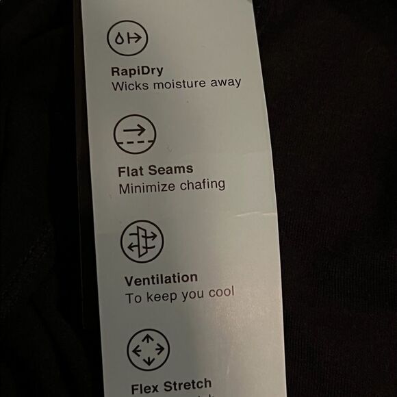 ID Ideology Black Active Mesh Back T-Shirt Women's Small NWT - Picture 9 of 11